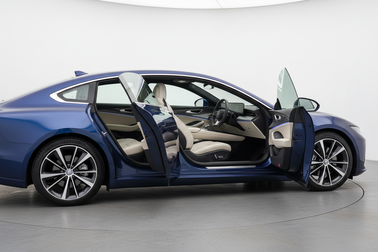 imagen de vehiculo o automovil con puerta abierta 